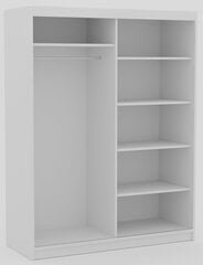 Шкаф ADRK Furniture Delia 160, белого цвета цена и информация | Шкафы | 220.lv