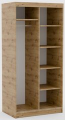 Шкаф ADRK Furniture Delia 100, коричневый цвет цена и информация | Шкафы | 220.lv