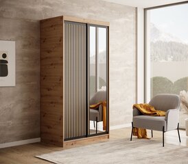 Шкаф ADRK Furniture Delia 100, коричневый цвет цена и информация | Шкафы | 220.lv