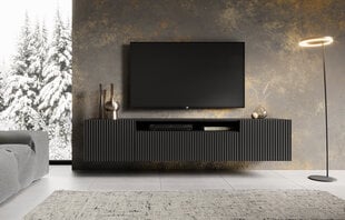TV skapītis ADRK Furniture Noemi, melns cena un informācija | TV galdiņi | 220.lv