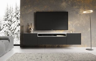 TV skapītis ADRK Furniture Noemi, melns/balts cena un informācija | TV galdiņi | 220.lv