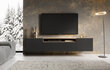 TV skapītis ADRK Furniture Noemi, melns/brūns цена и информация | TV galdiņi | 220.lv