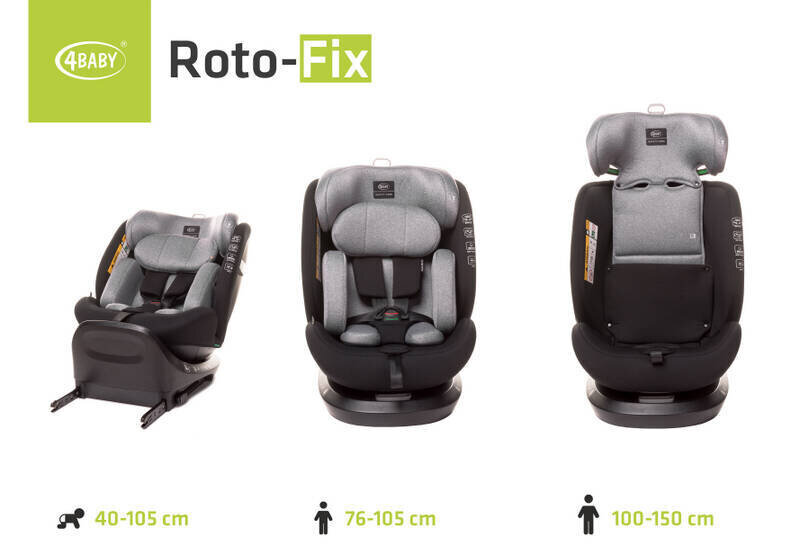 Autosēdeklītis Roto Fix, grey цена и информация | Autokrēsliņi | 220.lv