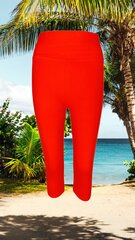 Леггинсы-бриджи для женщин Kinga, красного цвета цена и информация | Женские брюки | 220.lv