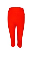 Legingi-pusgarās bikses Kinga, sarkana krāsa cena un informācija | Bikses sievietēm | 220.lv