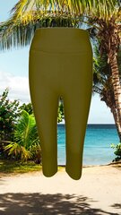 Леггинсы-бриджи для женщин Kinga, зеленого цвета цена и информация | Женские брюки | 220.lv
