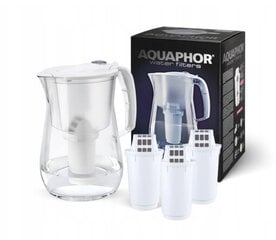 Фильтр-кувшин Aquaphor Provence 4,2л, белый + фильтры А5, 3 шт. цена и информация | Фильтры для воды | 220.lv