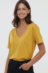 T-krekls sievietēm, dzeltens cena un informācija | T-krekli sievietēm | 220.lv