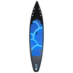 Надувная гребная лодка, Omimar, Черный/синий, 380x79x15 см, + весло цена и информация | SUP доски, водные лыжи, водные аттракционы | 220.lv