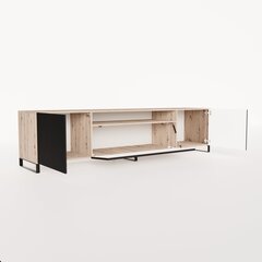 ТВ шкафчик ADRK Furniture Noemi, черный/коричневый цвет цена и информация | Тумбы под телевизор | 220.lv