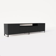 TV skapītis ADRK Furniture Noemi, melns cena un informācija | TV galdiņi | 220.lv