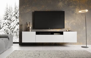 ТВ шкафчик ADRK Furniture Noemi, белый/черный цвет цена и информация | Тумбы под телевизор | 220.lv