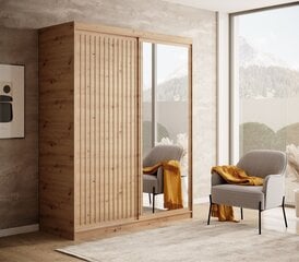 Шкаф ADRK Furniture Delia 160, коричневый цвет цена и информация | Шкафы | 220.lv