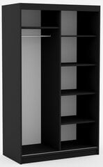 Шкаф ADRK Furniture Delia 120, черный цвет цена и информация | Шкафы | 220.lv