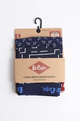 Apakšbikses vīriešiem Lee Cooper 9540, melnas/zilas, 2 gab. cena un informācija | Vīriešu apakšbikses | 220.lv