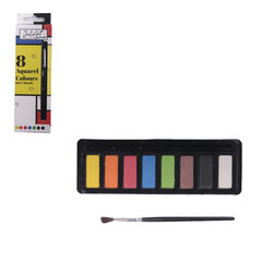 Akvareļkrāsas, 8 krāsas cena un informācija | Modelēšanas un zīmēšanas piederumi | 220.lv