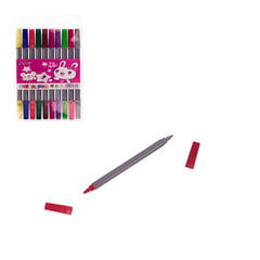 Divpusējas flomāsteru pildspalvas, 10 gab. cena un informācija | Modelēšanas un zīmēšanas piederumi | 220.lv