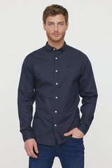Рубашки M JACOB 8315 BLUE M JACOB 8315 BLUE-XXL цена и информация | Мужские рубашки | 220.lv