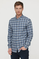 Рубашки M JACOB 8315 BLUE M JACOB 8315 BLUE-XXL цена и информация | Мужские рубашки | 220.lv