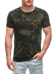 T-krekls vīriešiem S1926, zaļš cena un informācija | Vīriešu T-krekli | 220.lv