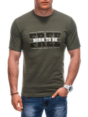 T-krekls vīriešiem S1924, zaļš cena un informācija | Vīriešu T-krekli | 220.lv
