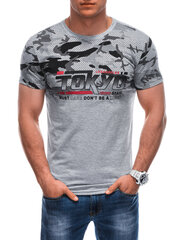 T-krekls vīriešiem S1925, pelēks cena un informācija | Vīriešu T-krekli | 220.lv