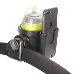 Универсальный подстаканник с карманом для телефона Baby Planet, реверсивный на 360° цена и информация | Аксессуары для колясок | 220.lv