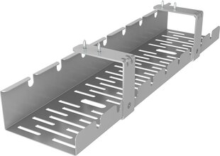 Spacetronik kabeļu organizators, pelēks, 50x12x9 cm cena un informācija | Veļas grozi un mantu uzglabāšanas kastes | 220.lv