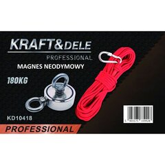 Magnētiskais turētājs 180kg, Kraftdele цена и информация | Механические инструменты | 220.lv