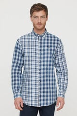 Рубашки M JACOB 8315 BLUE M JACOB 8315 BLUE-XXL цена и информация | Мужские рубашки | 220.lv