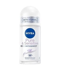 Nivea Pure&Sensitive dezodorants 48H, 50ml cena un informācija | Dezodoranti | 220.lv