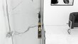 Dušas siena Rea Aero N 120 caurspīdīga ar plauktu un Evo pakaramo elementu cena un informācija | Dušas kabīnes | 220.lv