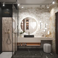 LED Sienas spogulis, 70cm HZJ070 цена и информация | Зеркала в ванную | 220.lv