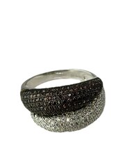 Stella jewelry серебряное кольцо для женщин с родиевым покрытием и синтетическими камнями, ML10241F цена и информация | Кольца | 220.lv