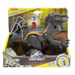 Dinozaurs Indoraptor ar piederumiem Fisher Price, melns/oranžs, 3 d. cena un informācija | Rotaļlietas zēniem | 220.lv