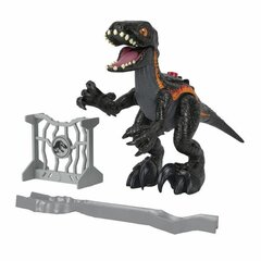 Dinozaurs Indoraptor ar piederumiem Fisher Price, melns/oranžs, 3 d. cena un informācija | Rotaļlietas zēniem | 220.lv