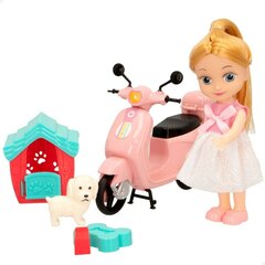 Lelle ar motociklu Colorbaby Bella, 16 cm cena un informācija | Rotaļlietas meitenēm | 220.lv