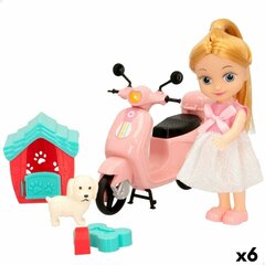 Lelle ar motociklu Colorbaby Bella, 16 cm цена и информация | Игрушки для девочек | 220.lv