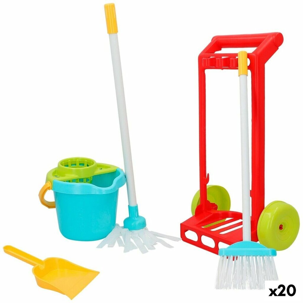 Rotaļlietu tīrīšanas ratiņi ar piederumiem Colorbaby, 5 d. cena un informācija | Attīstošās rotaļlietas | 220.lv