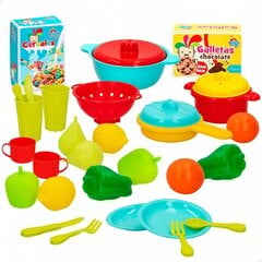 Rotaļu virtuves piederumi Colorbaby, dažādas krāsas, 31 gab. цена и информация | Игрушки для девочек | 220.lv