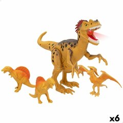 Dinozauru komplekts Color Baby, dzeltens, 6 gab. cena un informācija | Rotaļlietas zēniem | 220.lv