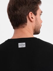 Хлопковая футболка с геометрическим принтом и логотипом - черный v2 om-tspt-0141 125223-7 цена и информация | Мужские футболки | 220.lv