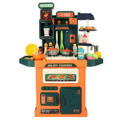 Koka virtuvīte ar piederumiem Ikonk, dažādas krāsas, 74,5x56x23 cm цена и информация | Игрушки для девочек | 220.lv