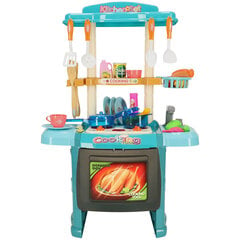 Koka virtuvīte ar piederumiem Ikonk, dažādas krāsas, 70x49x30 cm cena un informācija | Rotaļlietas meitenēm | 220.lv