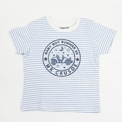 T-Krekls zēniem Mayoral, balts / zils цена и информация | Рубашки для мальчиков | 220.lv
