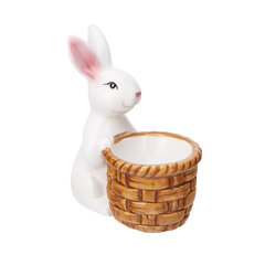 чашка для яиц заяц с корзинкой цена и информация | Посуда, тарелки, обеденные сервизы | 220.lv