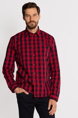 Рубашки M REY KZ72 RED M REY KZ72 RED-XXL цена и информация | Мужские рубашки | 220.lv