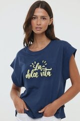 T-krekls sievietēm Lee Cooper, zils cena un informācija | T-krekli sievietēm | 220.lv