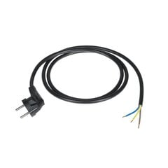 Strāvas kabelis, 3x1,5 mm ,3 m ar leņķa kontaktdakšu cena un informācija | Rokas instrumenti | 220.lv