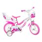 Bērnu velosipēds Girl Flappy, 12", rozā cena un informācija | Velosipēdi | 220.lv